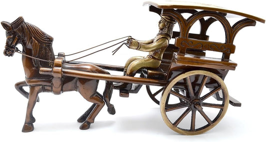 Brass European Horse Carriage Showpiece