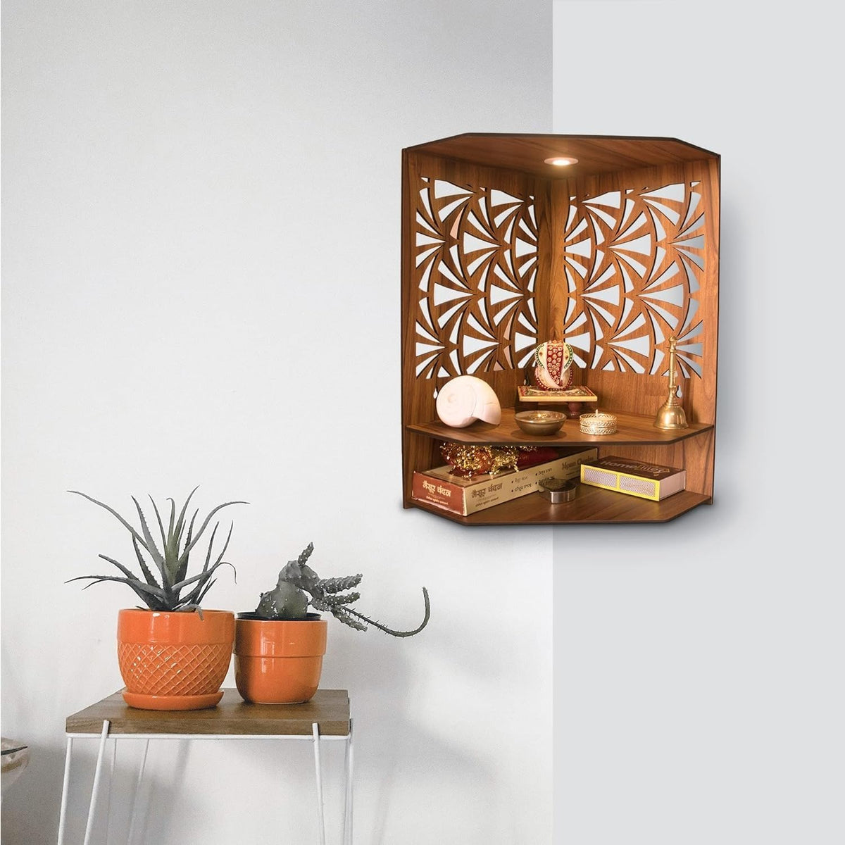 Wooden Pooja Stand Mandir for Home Temple