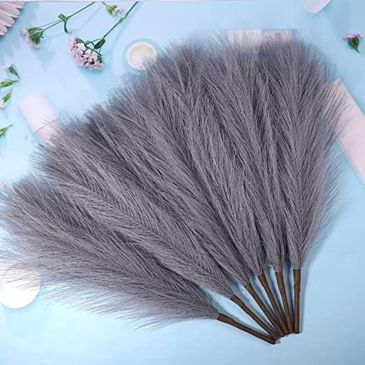 Faux Pampas Small Fluffy Artificial Flowers for Home