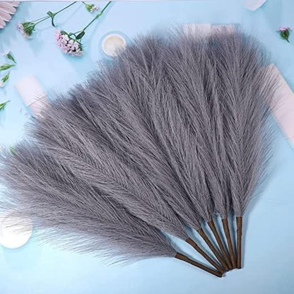 Faux Pampas Small Fluffy Artificial Flowers for Home