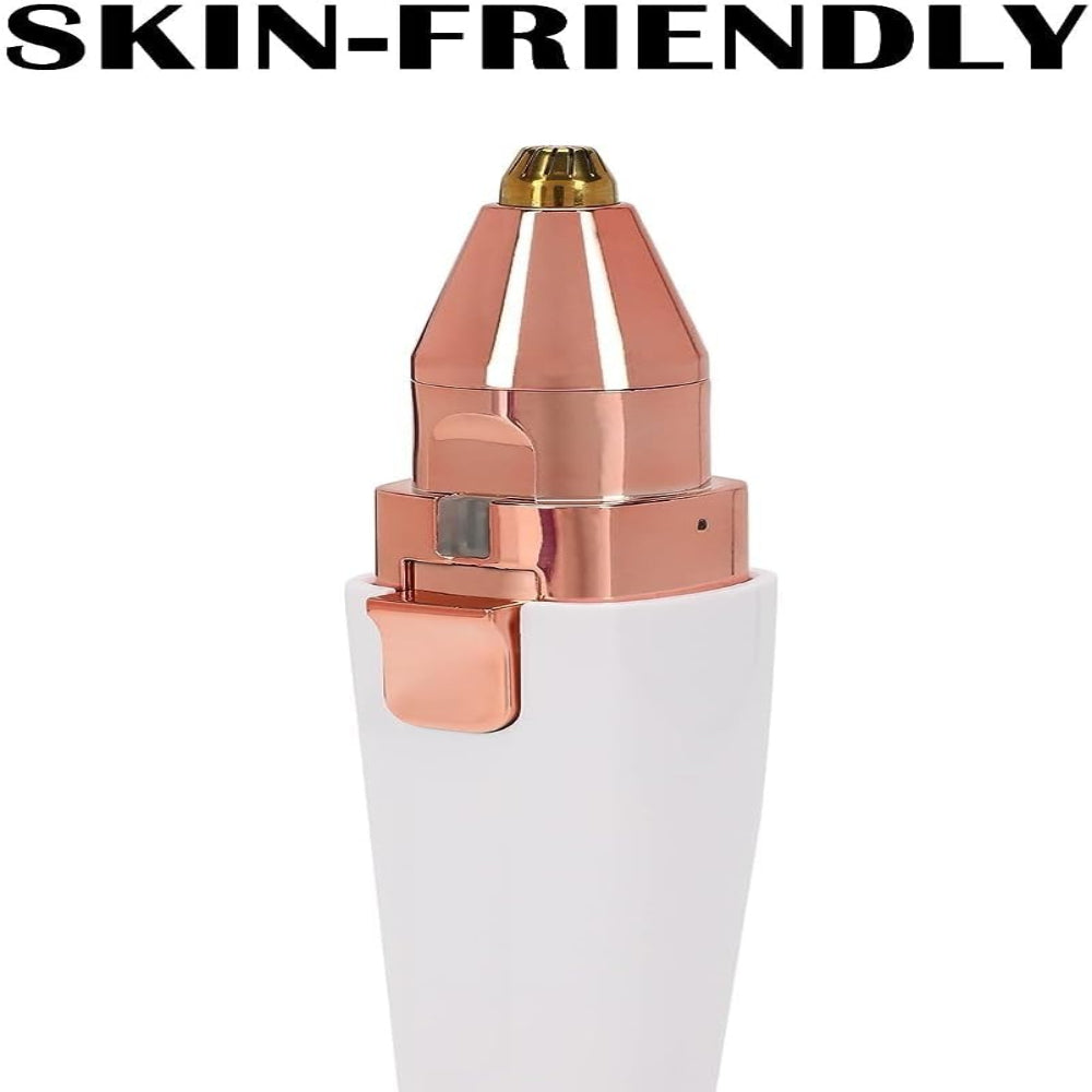 2-in-1 Rechargeable Eyebrow Trimmer & Facial Hair Remover for Women