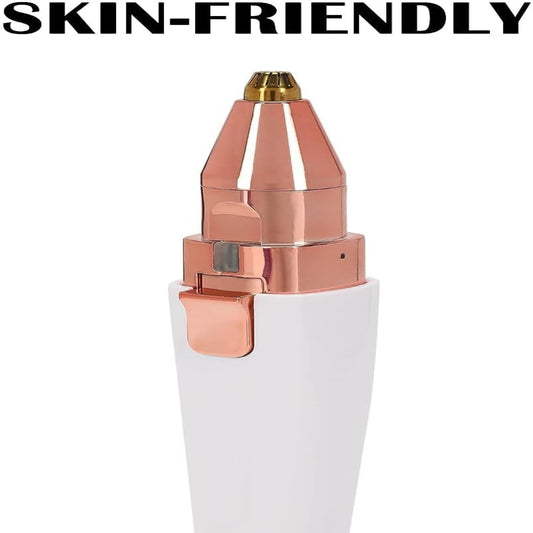 2-in-1 Rechargeable Eyebrow Trimmer & Facial Hair Remover for Women