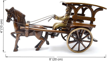 Brass European Horse Carriage Showpiece