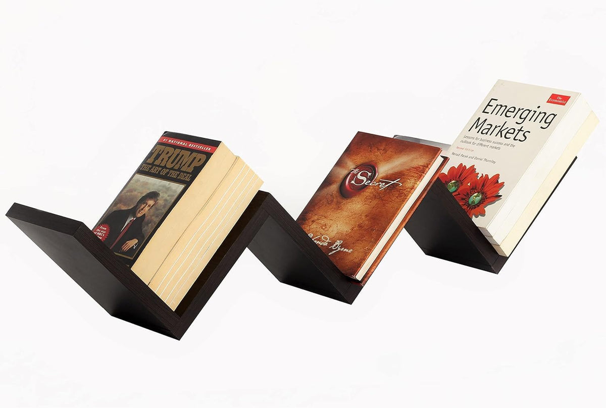 Wall Mounted Floating Shelf Display Rack | Wenge Wood Finish