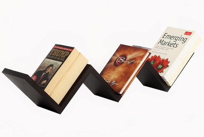 Wall Mounted Floating Shelf Display Rack | Wenge Wood Finish