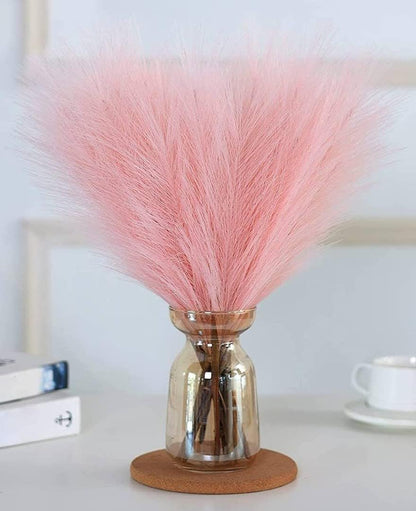 Faux Pampas Small Fluffy Artificial Flowers for Home