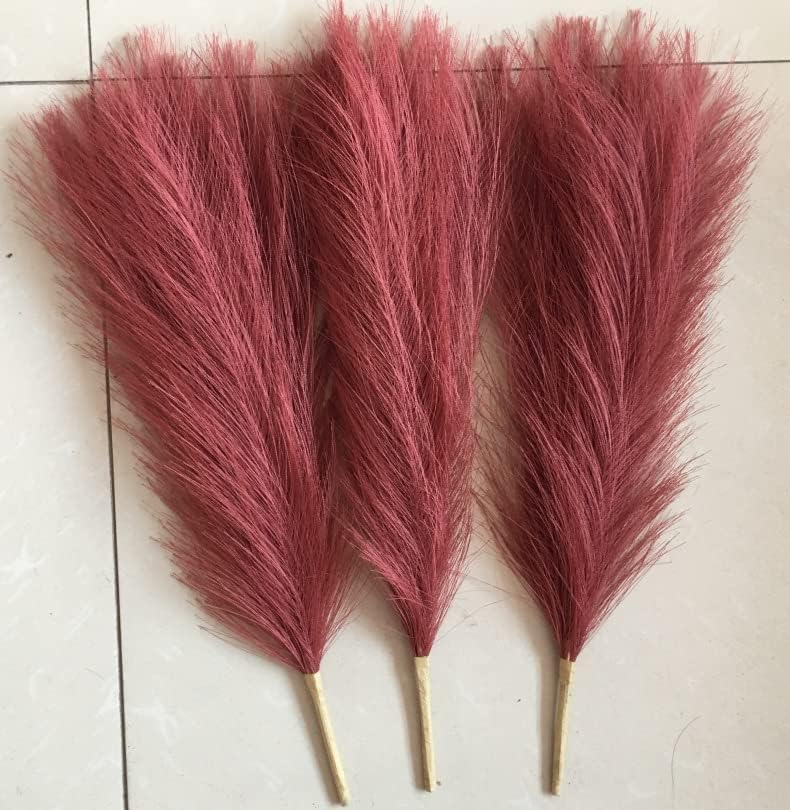 Faux Pampas Small Fluffy Artificial Flowers for Home