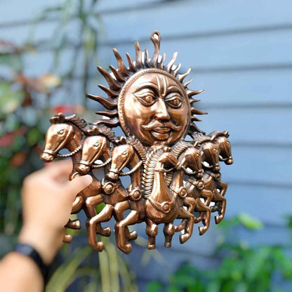 7 Running Horses Wall Hanging | Wall Mount Showpiece