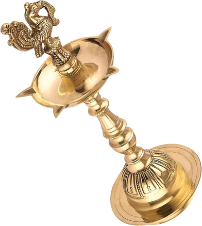 Pure Brass Traditional South Fancy Kerela Samay Diya Puja Lamp