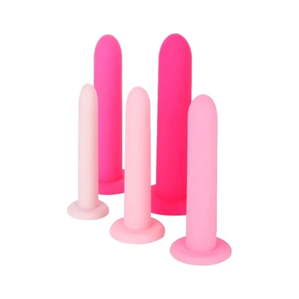 V-Trainers with BPA Free Silicon Mattrial | Set in 5 Diameter Sizes - 1.2 cm, 1.5 cm, 2.05 cm, 2.55 cm, 3.13 cm | Each Dilator Length 6.25 inch