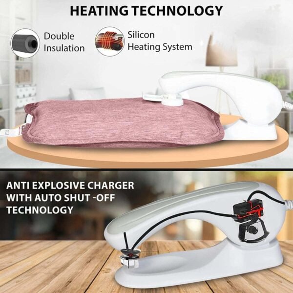 Electric Heating Pad – Rechargeable Hot Water Bottle Bag