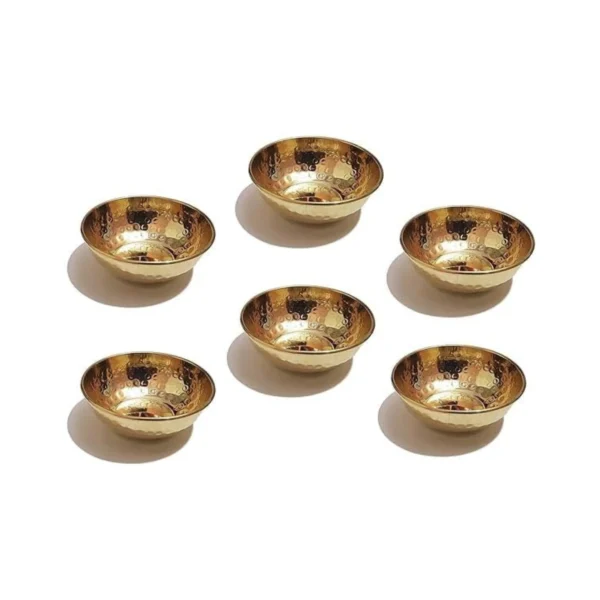 Brass Serving Bowl Set 6