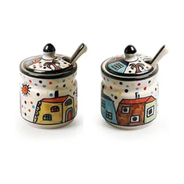 Ceramic Pickle Jar Set 3