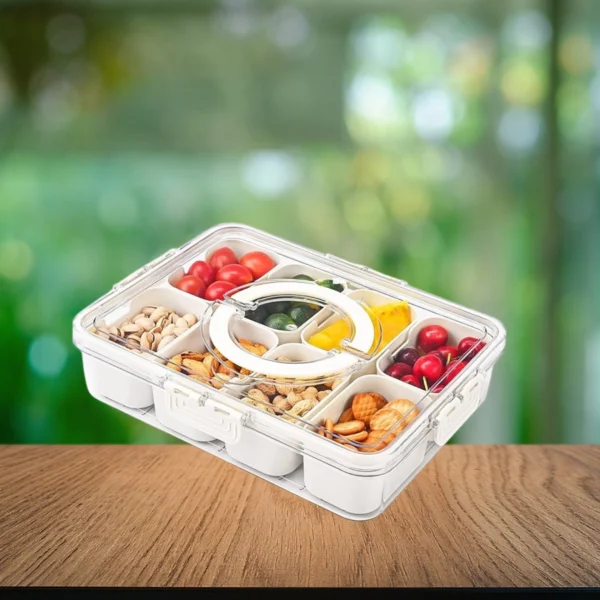 Divided Fridge Storage Organizer Box