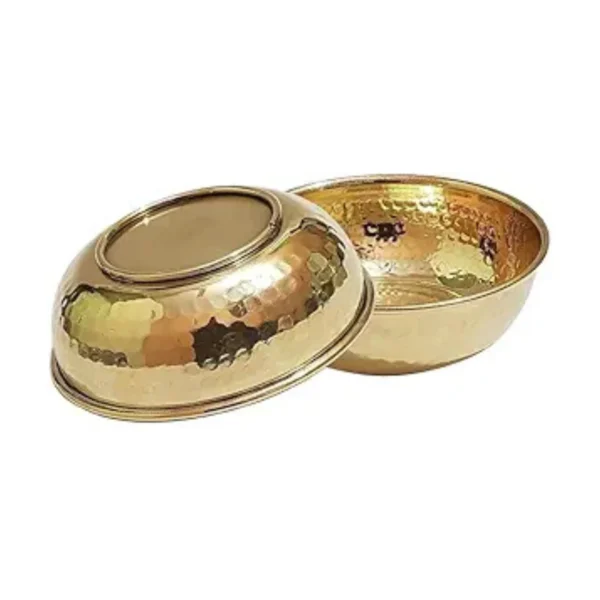 Hammered Brass Bowls Set 6