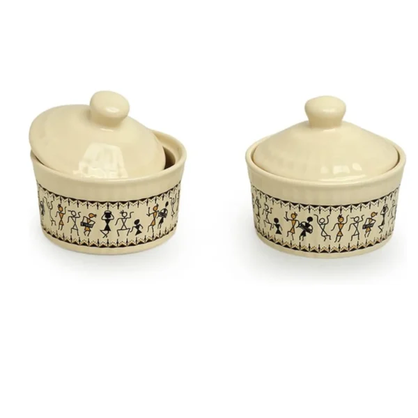 Ceramic Pickle Jar Set (2 Pcs, 160ml)