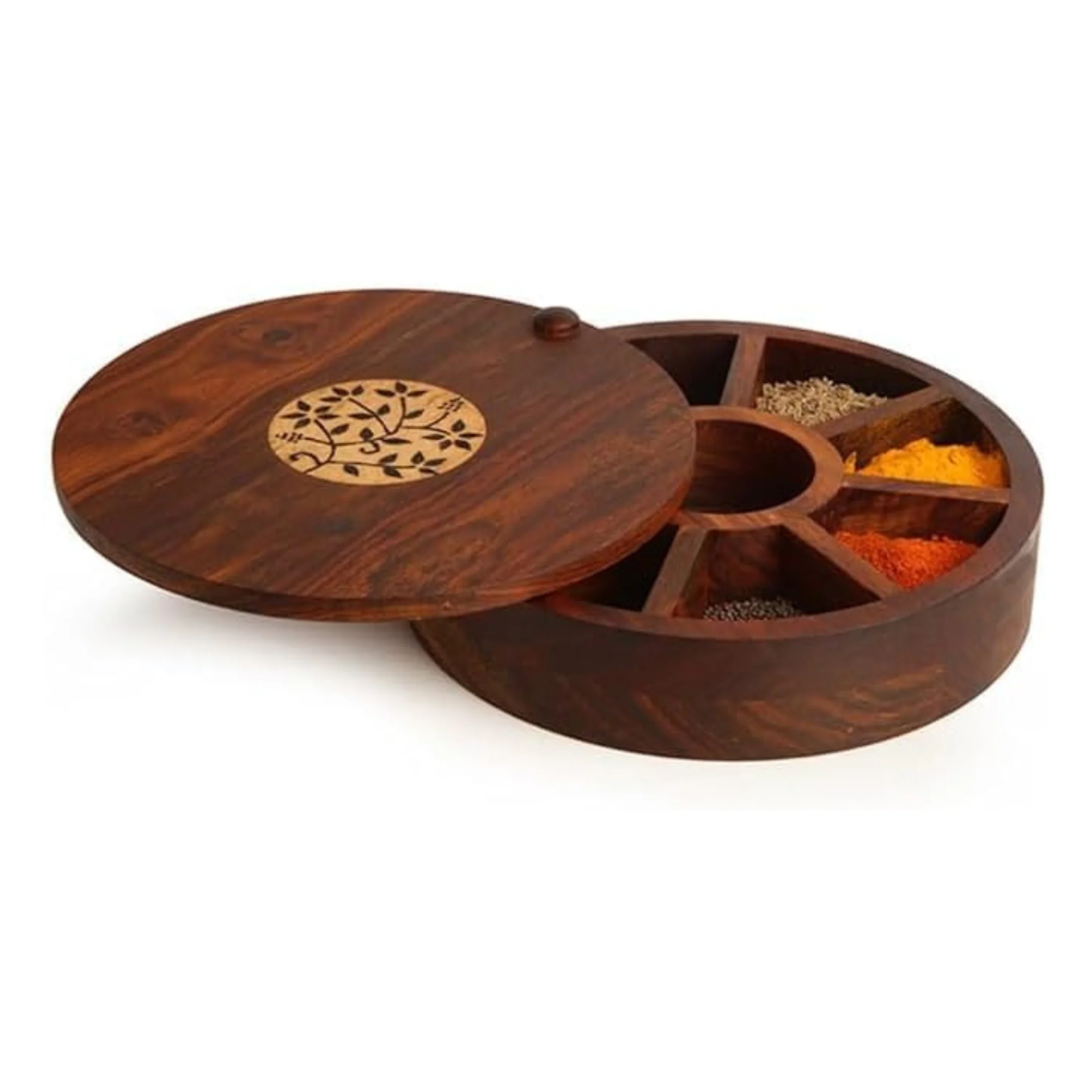 Wooden Spice Box 9 Containers